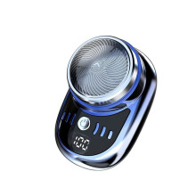 Electric Shaver USB Rechargeable Digital Display Men Travel Portable Detachable Shaver Beard Hair Trimmer,D