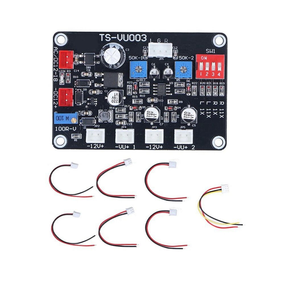 Ts-Vu003 Vu Meter Driver Board Adjust Vu Meter Driver Panel Backlight High-Frequency Low-Pass Panel Accessories 6032382737810