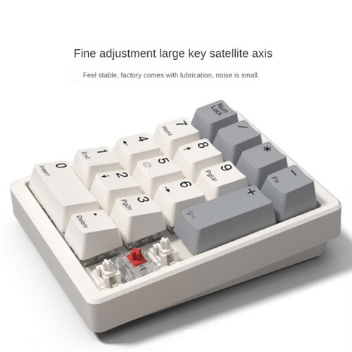 17 Keys Type C Wired Number Pad Mechanical Numeric Keypad Numpad Gaming  Keyboard Programming Keypads Red Axis 2
