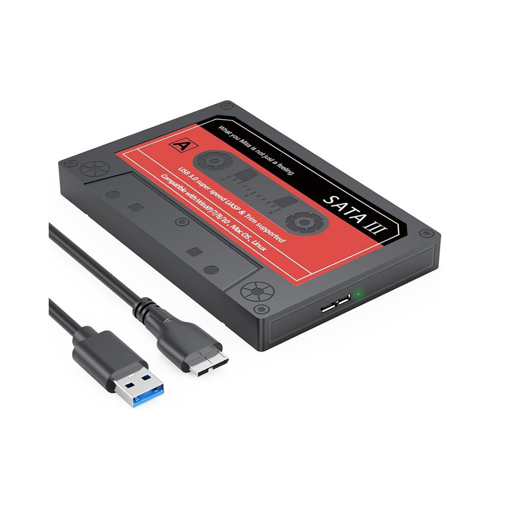 Ssd Enclosure, 2.5Inch Hard Drive Enclosure To Usb3.0 Adapter External Converter Ssd Case For Pc Laptop 4713722024006
