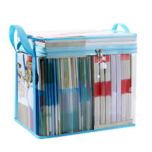 Large Transparent Travel Storage Bag Waterproof Transparent Storage Bag with Handle, Zip Storage Bag for Organization C