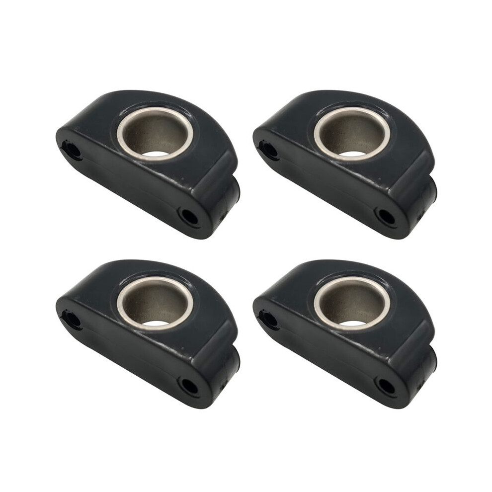 Marine Boat Fairlead Nylon Bullseyes 12 Mm 1/2Inch Stainless Steel Insert,Pulley Wheel For Boats,4Pcs Black 4712762748712