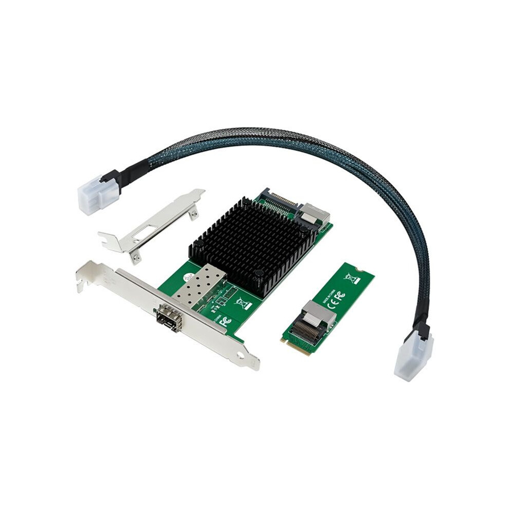 M.2 10G Server Network Card M.2 M X520-Da1 10G Sfp+ Fiber Optic Industrial Computer Server Network Card Jl82599en Chip 6032129676280