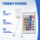 24 Keys Remote Control+DC12V LED Controller RGB Control Box IR Light Strip Controller for 5050 2835 RGB Light Strip 3