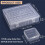 Bead Organizer Box, A Large Transparent Box with 30PCS Small Clear Plastic Storage Containers,Portable  Storage Box 7