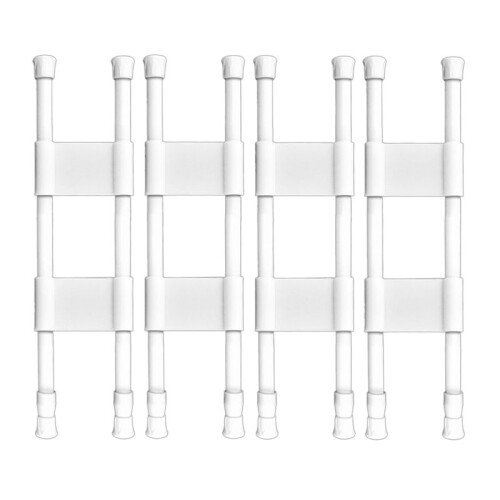 4 Pcs Double RV Refrigerator Bars Adjustable Fridge Tension Rods RV Refrigerator Kitchen Accessories, Fridge Bars