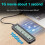SHuoLe M. 2 NVME/NGFF Dual Protocol SSD Enclosure with Display Screen Intelligent Digital Health Detection Type-C 3.2 10Gbps 7