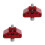 2Pièces Adaptateurs Collier Alliage Aluminium Multicouleur 7
