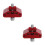 2Pièces Adaptateurs Collier Alliage Aluminium Multicouleur 4