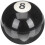 2Pièces Boules De Billard En Résine Noire Calibrées Stables 1