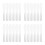 24Pièces Mélangeurs Plastique Transparent Rigide Durable 7