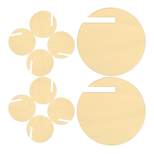 540Pièces -Verres Ronds Dorés En 1