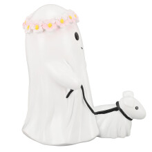 Figura de perro fantasma caminando de resina adorno de mesa