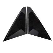 Rear Side Window Louvers, Scoop Louvers Cover Blinds for  5 MG5 2021 Car Exterior Accessories, Bright Black Style