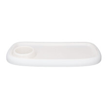 Vassoio snack universale per passeggino 42,5x21cm bianco antiscivolo accessori portatili