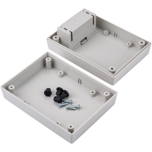 R-TECH 301783 ABS Multipurpose Enclosure Grey 111x83x38mm c/w Batt Compartment 2