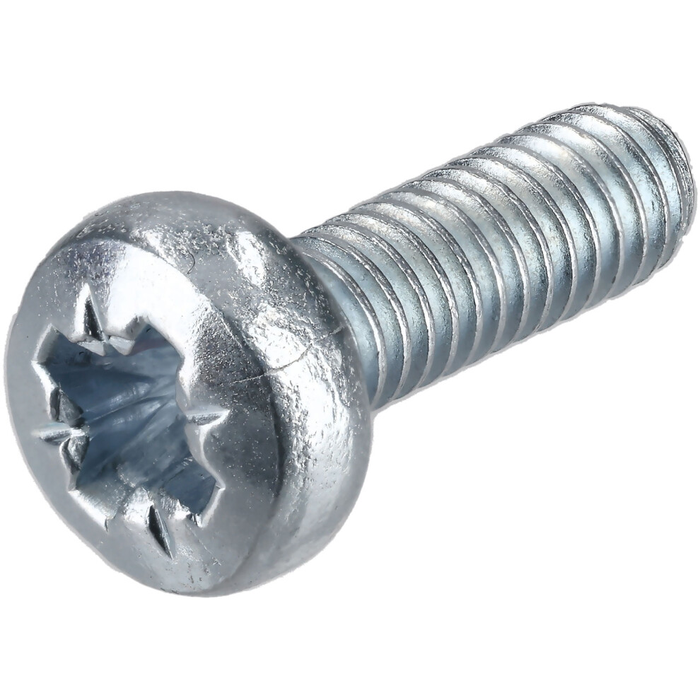 R-Tech 337043 Pozi Pan Head Machine Screws Bzp M4 12Mm - Pack Of 100 5053556009565