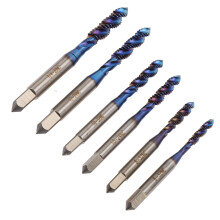 6 piezas de bits para roscar HSS 6-32/8-32/10-24 azul NC