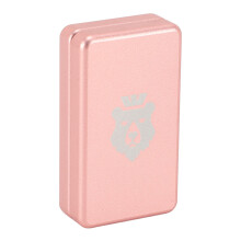 Slider de carte à poussoir en métal 2,7x4,6x1,3 cm rose