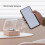 Petit réveil Bluetooth gris rosé 1200 mAh 6