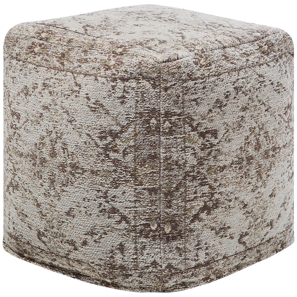 Pouffe MEERUT Cotton Taupe