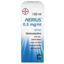 Aerius 0.5mg/Ml Syrup |Aerius Syrup provides effective allergy symptom relief - 150ml