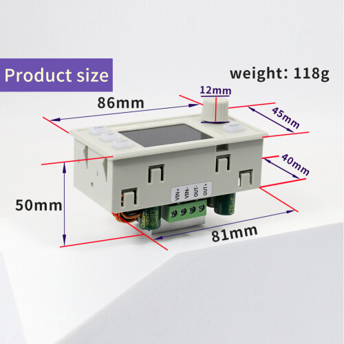 Numerical Control DC Buck Converter 36V 6A 120W White Power Supply Module 2