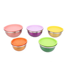 5-teiliges Edelstahl-Schalen-Set Typ 2, Ø 17,5–26 cm
