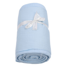3 pezzi di paracolpi per lettino in cotone, a stelle blu, lungo 125x18 cm