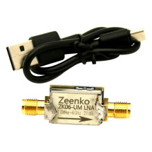Zeenko Série um Amplificador de Baixo Ruído Interface USB Tipo C 20dB Alto Ganho LNA RF Módulo Pré-Amplificador de Potência ZK06-um