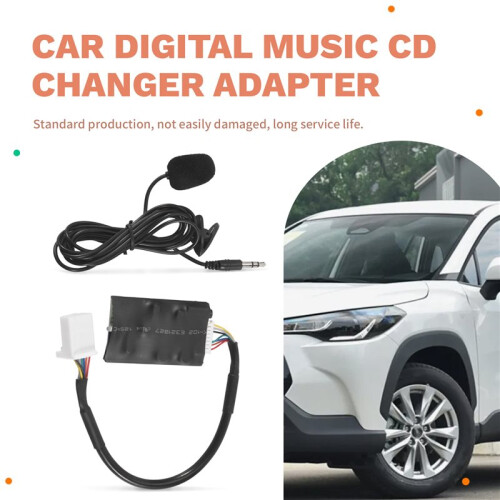 Autoradio-Audioadapter  AUX-Kabel Microfoon Handsfree Muziekinterface Discbox voor  Camry  RAV4 2