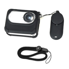 Silicone Protective Case Set for GO 3S Camera - Protective Cover Anti-Fall and Anti-Lost Rope Sports Camera Accessories