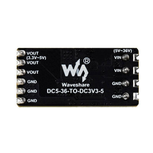 Waveshare -  Buck Module 5-36V Input 5V/3.3V 4A Voltage Output Step-Down  Voltage Moudle,Welded 1