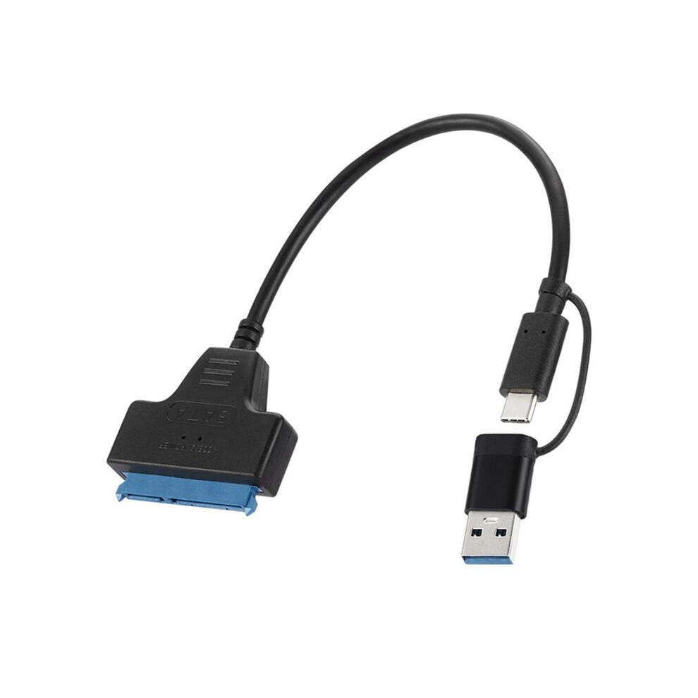 Typec+Usb 3.0 To Hard Drive Adapter Cable Hard Disk Driver Converter For 2.5/3.5 Inch Mobile Hard Drive 4713750103490