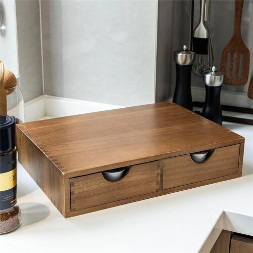 Coffee Capsule Storage Box, Coffee Pod and Tea Set Storage Rack Drawer Coffee Machine Stand 2