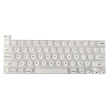 Silicone Keyboard Film Protective Cover Portable Long Nails Typing Keyboard Protect Silicone Pad Easy Typing White
