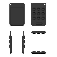 Silicone Protective Case for PLAUD Note AI Voice Recorder Soft Skin Sleeve Shockproof Anti-Scratch Cover Black