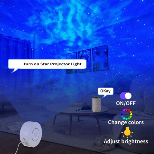 Projector LED Starry Night Light, Nebula Ceiling Night Light App and Voice Control 2