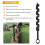Chave de Trado Manual de 1 Polegada 1 X 12 Polegadas Broca de Trado de Madeira com Furo Manual para Acampamento e Sobrevivência e Ferramenta de 4