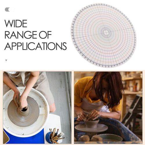 Pottery Clay Divider Tool Equal Circle Protractor Rotary Disc Ceramic Pottery Trimmer Tool Circle Scale Ruler 2