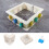 Adjustable Mold Housing Kit for Silicone Molds Making,Reusable Housing Frame for Silicone Rubber Mold Making Combination 6