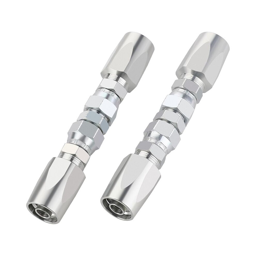 2Pcs Hydraulic Hose Repair Kit, Reusable, 2-Wire Reusable Hydraulic Repair Fitting 1/2Inch 4712562019432