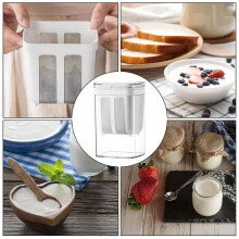 1100ml Yogurt Filter and Strainer Fine Mesh Transparent Box Homemade Screen Cheese Moisture Seperator Maker for Kitchen
