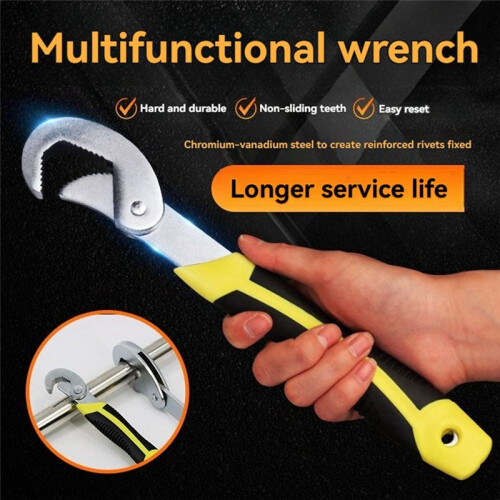 Multi-Function Tool Wrench Multi-Function Repair Wrench Pipe Wrench Adjustable Ratchet Wrench Baffle Wrench 1