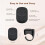 Scrolling Ring Remote Control for TikTok, Page Turner for Smartphone,Camera Shutter Short Video Black 2