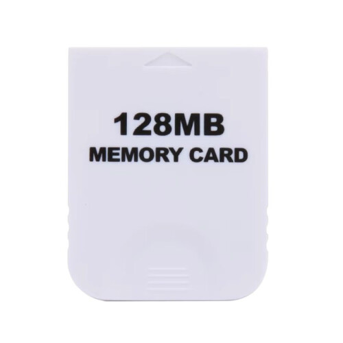 White Memory Card High Speed Flash Memory Chip Easy to Use for   Gamecube GC NGC Game 128MB
