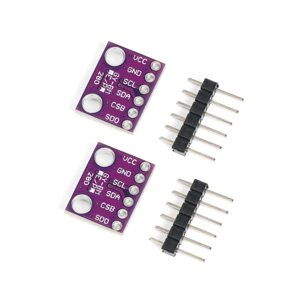 2Pcs Bme280 3.3V Sensor Module Atmospheric Pressure Temperature Humidity Sensors I2c Spi Breakout Gy-Bme280 6034191757720