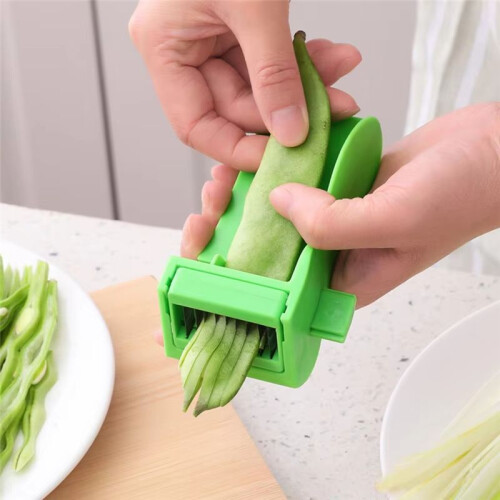 French Bean Slicer Cutter, Vegetable Stringer Peeler, Fruit Grater, Universal Kitchen Gadget for Home Use B 1