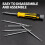12-in-1 Screwdriver Multibit Screwdriver with Magnetic Bit Holder Includes Flat , Phillips, Hex,Square, and Y Driver 6
