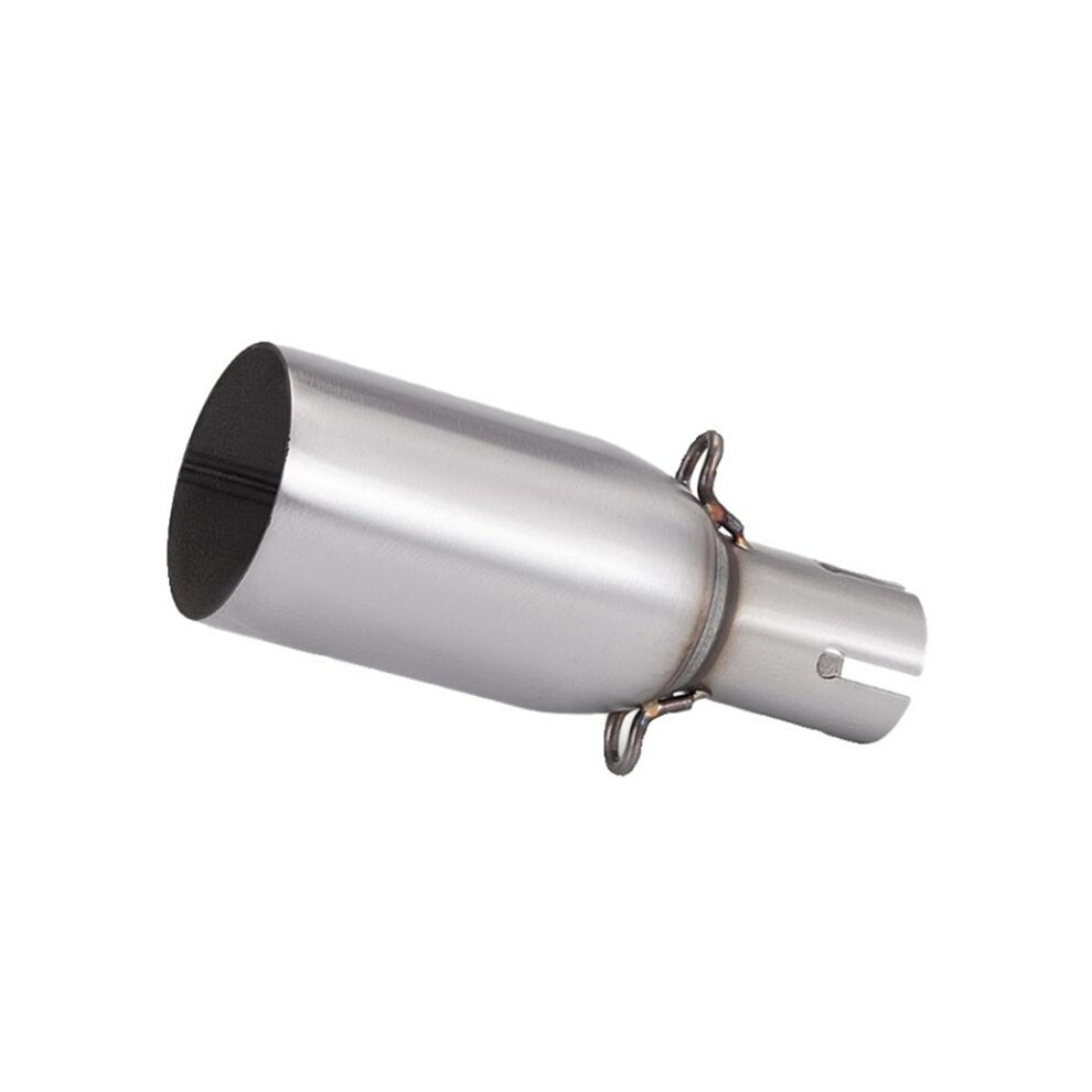 Motorcycle Modification Exhaust Pipe Exhaust Middle Section 28Mm Adapter 51Mm Exhaust Section Non-Destructive Install Silver 6031075753885